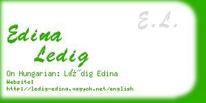 edina ledig business card